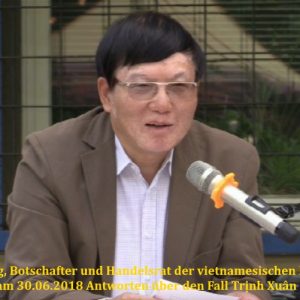 Fall um Trịnh Xuân Thanh: Vietnam bestätigt, dass es zu einer „Vereinbarung im Dezember 2017“ kam