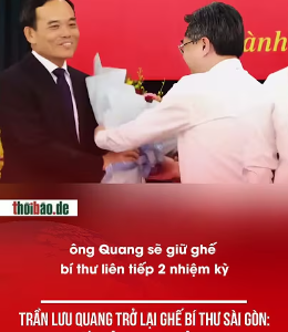 TRẦN LƯU QUANG TRỞ LẠI GHẾ BÍ THƯ SÀI GÒN: BƯỚC ĐỆM CHO ĐẠI HỘI 14?
