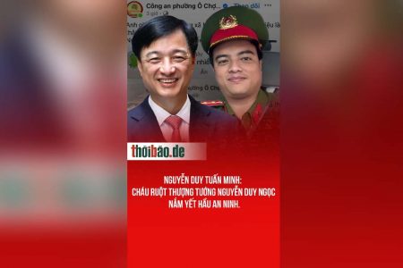 Nguyễn Duy Tuấn Minh: Cháu ruột Thượng tướng Nguyễn Duy Ngọc nắm yết hầu an ninh.