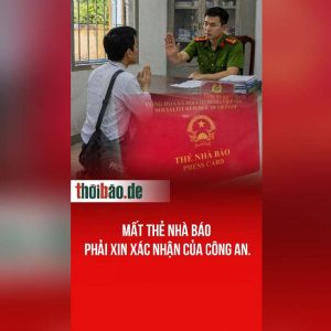 Mất thẻ Nhà báo phải xin xác nhận của Công An.