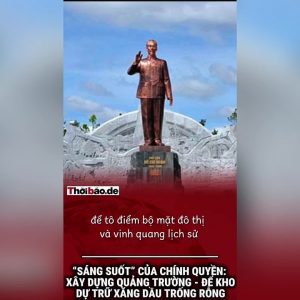 “Sáng suốt” của Chính quyền: Xây quảng trường – Để kho dự trữ xăng dầu trống rỗng.