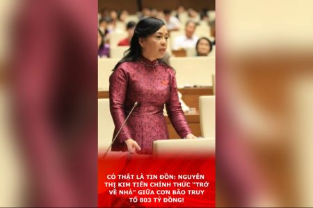 Có thật là tin đồn: Nguyễn Thị Kim Tiến chính thức “trở về nhà” giữa cơn bão truy tố 803 tỷ đồng!