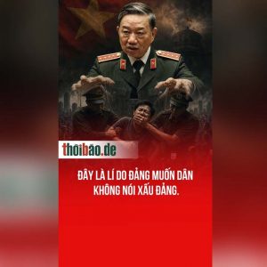 Đây là lí do Đảng muốn dân không nói xấu Đảng.