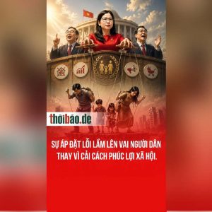 Sự áp đặt lỗi lầm lên vai người dân thay vì cải cách phúc lợi xã hội.