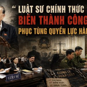 Luật sư chính thức biến thành công cụ phục tùng quyền lực hành chính