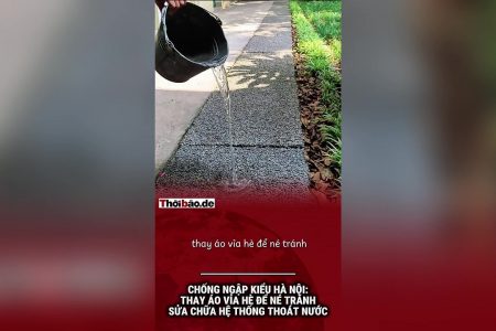 Chống ngập kiểu Hà Nội: Thay áo vỉa hè để né tránh sửa chữa hệ thống thoát nước