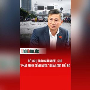Đề nghị trao giải Nobel cho “phát minh dềnh nước” giữa lòng thủ đô