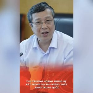 ホアン・チュン副大臣、中国向けドリアン輸出事件で逮捕