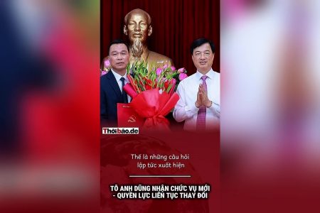 Tô Anh Dũng nhận chức vụ mới – Quyền lực liên tục thay đổi