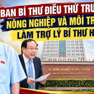 Ban bí thư điều thứ trưởng nông nghiệp và môi trường làm trợ lý bí thư Hà Nội
