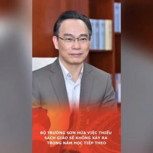 Bộ trưởng Sơn hứa việc thiếu sách giáo sẽ không xảy ra trong năm học tiếp theo