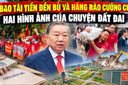 Bao tải tiền đền bù và hàng rào cưỡng chế: Hai hình ảnh của chuyện đất đai
