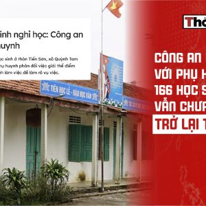 Công an làm việc với phụ huynh, 166 học sinh vẫn chưa trở lại trường